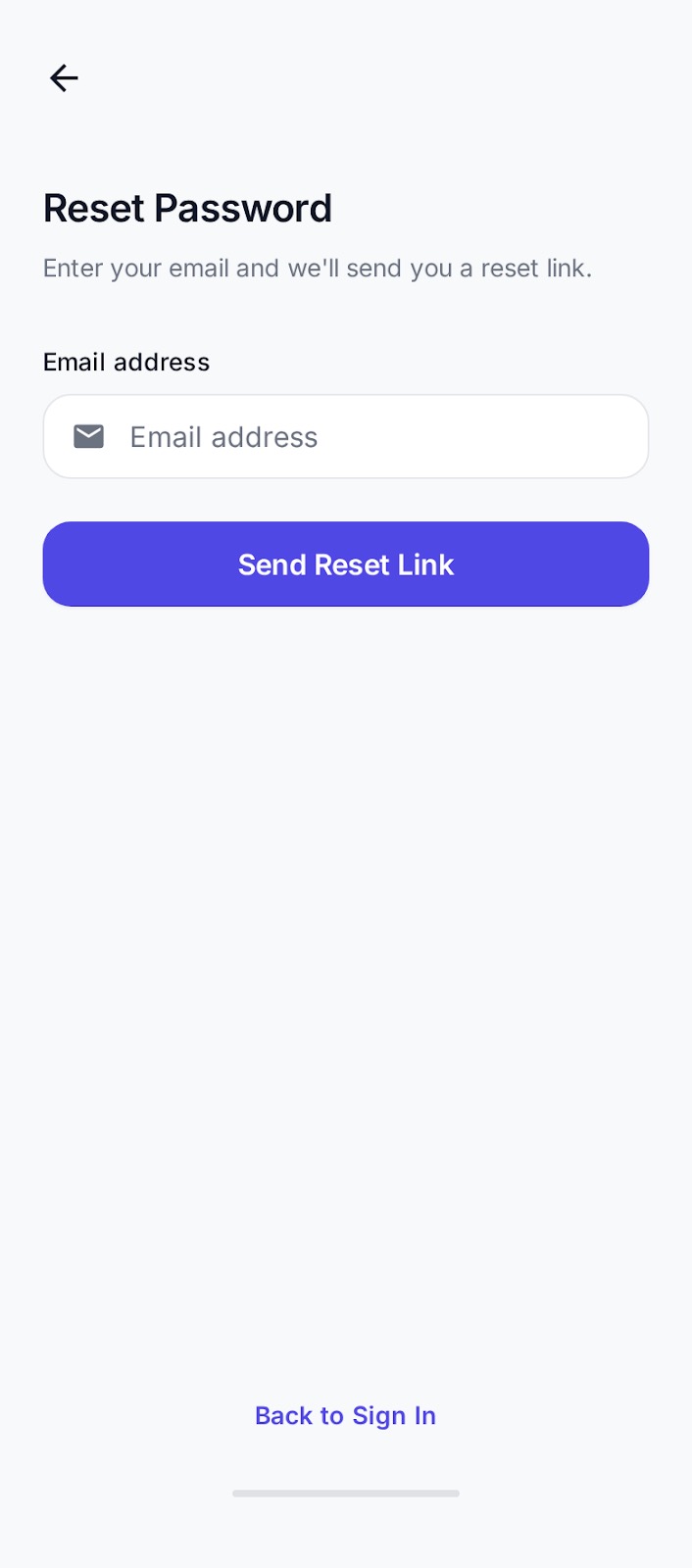 Reset password